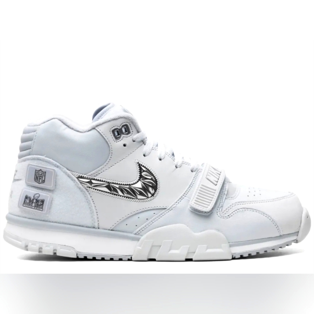 US 7 - NEW Men's NIKE Air Trainer 1 "Super Bowl LVIII" Pure Platinum
